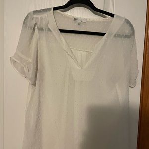 DR2 white see-through top